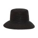 Bucket Cecelia Raffia Black