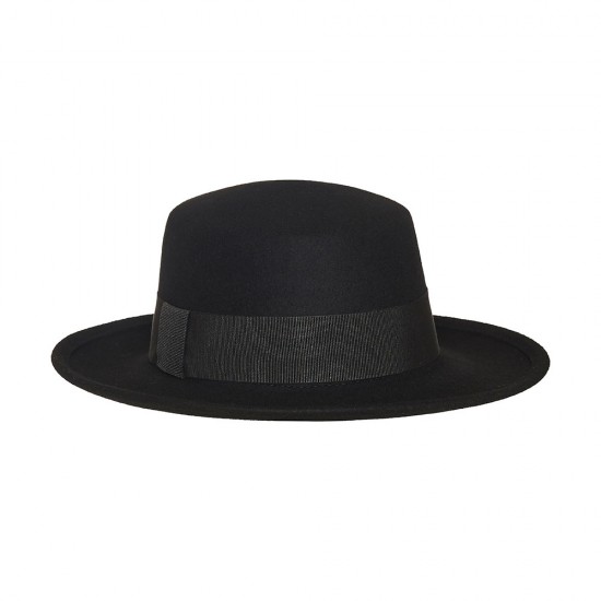 Boater Hat Feltro Μαύρο