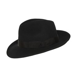 The Luxury Traveller Fedora Hat Μαύρο