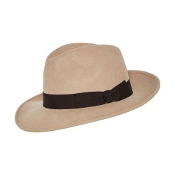 The Luxury Traveller Fedora Hat Tortora