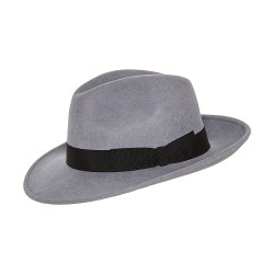 The Luxury Traveller Fedora Hat Pearl Grey