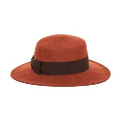 Boater Hat Feltro Classique Κεραμιδί