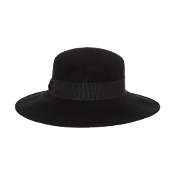 Boater Hat Feltro Grande Μαύρο