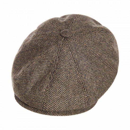 Brooklyn Newsboy Cap Heritage Ψαροκόκκαλο Μπεζ