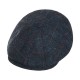 Brooklyn Newsboy Cap Fascetta Harris Tweed  Plain Overcheck Μπλε