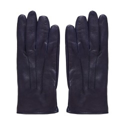 Δερμάτινα Γάντια Uomo Formal Μπλε Ink Silk