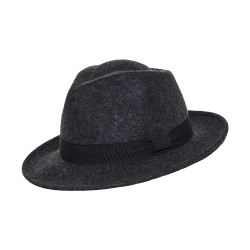 Fedora Hat Grey Melange