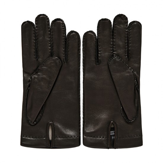 Δερμάτινα Γάντια Uomo Classic Handmade Μαύρο