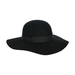 Boho Floppy Hat Μαύρο