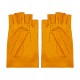 Δερμάτινα Γάντια Uomo Driver Fingerless Κίτρινα
