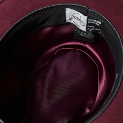 Fedora Hat Cashmere Henry Μπορντό