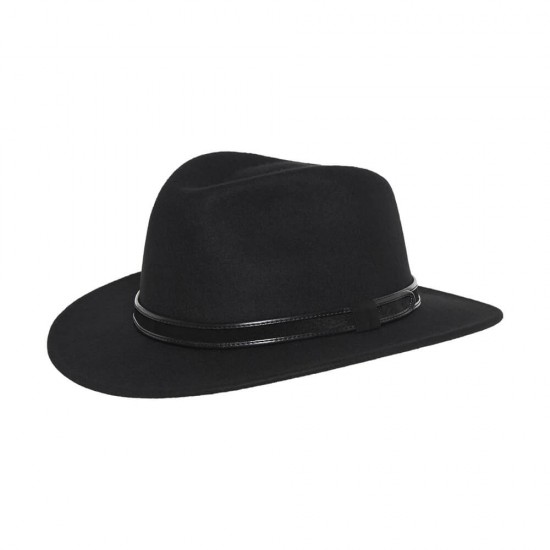 Fedora Hat Jax Μαύρο