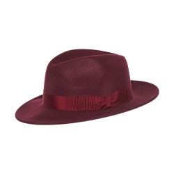 Fedora Hat Cashmere Henry Bordeaux