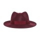 Fedora Hat Cashmere Henry Μπορντό