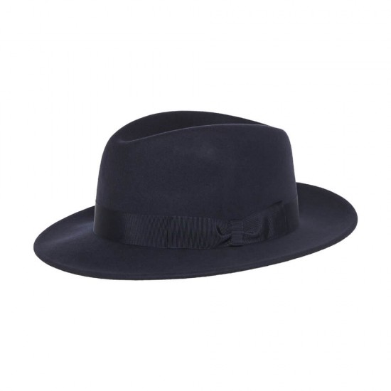 Fedora Hat Cashmere Henry Μπλε