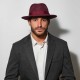 Fedora Hat Cashmere Henry Bordeaux