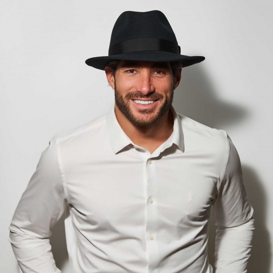 Fedora Hat Cashmere Henry Μαύρο 