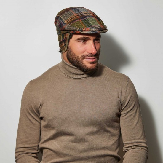 Flat Cap Heritage Tartan Με Αυτιά