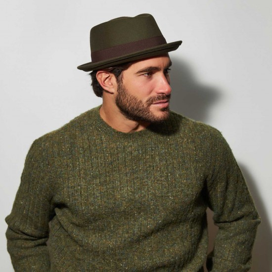 Wool Pork Pie Diamond Λαδί