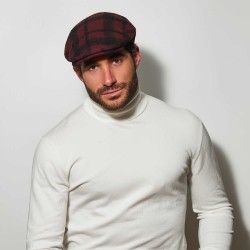 Sport Flat Cap Burgundy Rebel