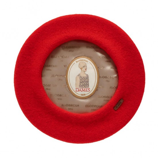 Children's Wool Beret Elosegui Red