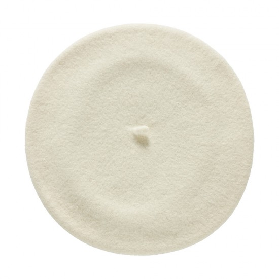 Children's Wool Beret Elosegui White