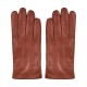 Leather Gloves Uomo Formal Tan Cashmere