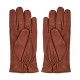 Leather Gloves Uomo Formal Tan Cashmere
