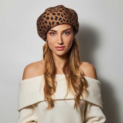 Beret Feltro Animal Print