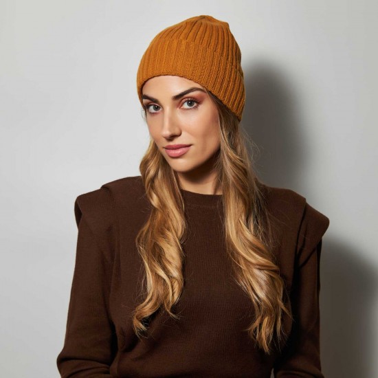 Σκουφί Cashmere Blend Senape