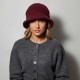 Woolen Bucket Fiore Bordeaux