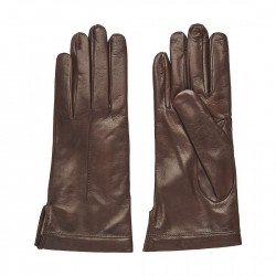 Leather Gloves Lady Sport Cashmere Brown