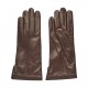Leather Gloves Lady Sport Cashmere Brown