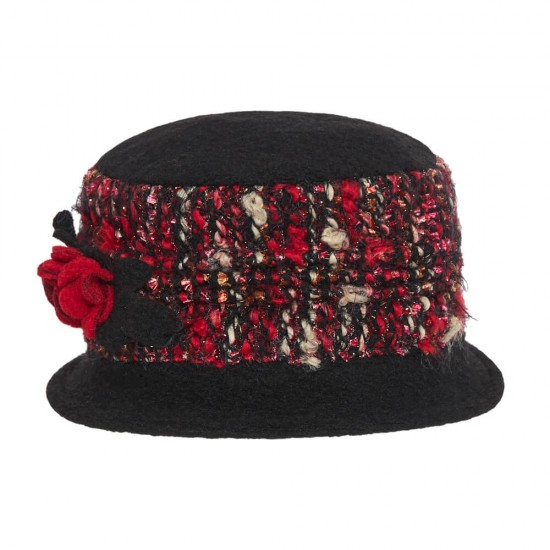 Wool Elegant Bouclé Black