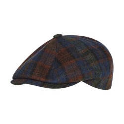 Brooklyn Newsboy Cap  Longford Tartan Μπλε