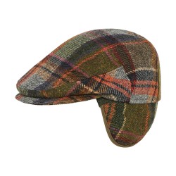 Flat Cap Ear Flap Heritage Tartan