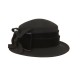 Elegant Black Wool Hat 
