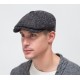 Brooklyn Newsboy Cap Brown Herringbone Tweed