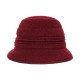 Woolen Bucket Fiore Bordeaux