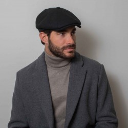 Brooklyn Newsboy Cap Μαύρη