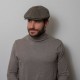 Brooklyn Newsboy Cap Faschetta Harris Tweed Herringbone Beige