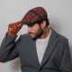 Brooklyn Newsboy Cap Faschetta Harris Tweed Autumn Check