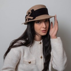 Elegant Wool Hat Καμηλό