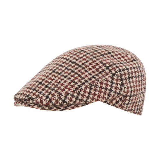 Sport Flat Cap Shepherd's Check Beige