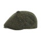 Brooklyn Newsboy Cap Olive Green Herringbone Tweed