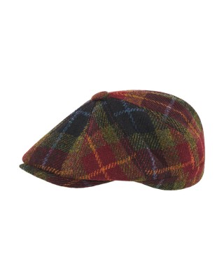 Brooklyn Newsboy Cap Faschetta Harris Tweed Autumn Check