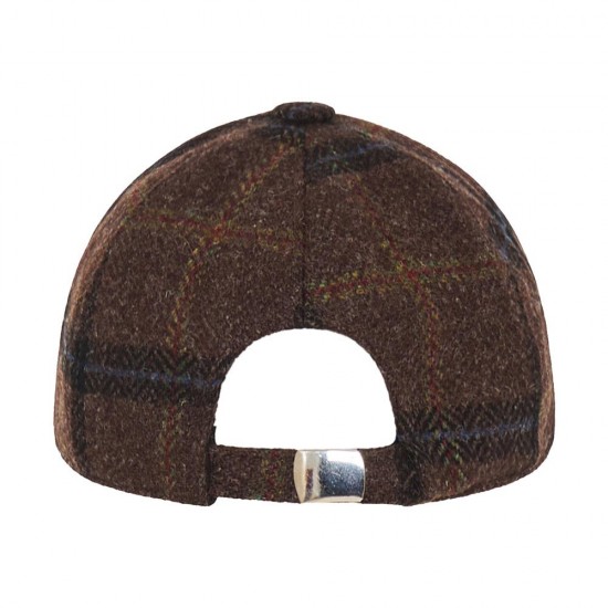 Baseball Hat Plaid Square Brown 