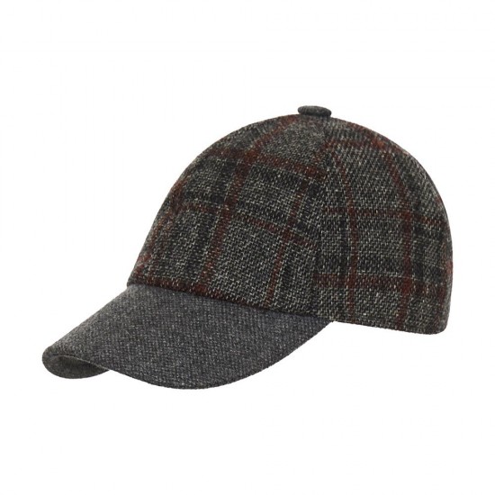 Baseball Hat Glen Check Bic Grey